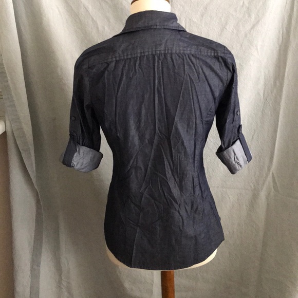 Express Collared Button Down Chambray - Picture 2 of 4